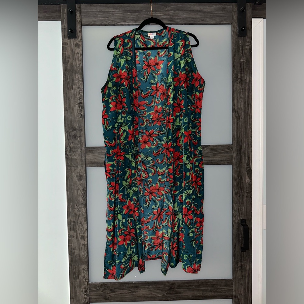 LuLaRoe Joy - Teal, Red, Green - NWOT